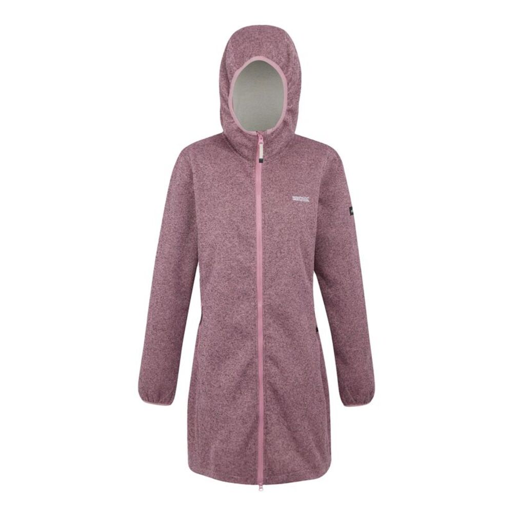 Regatta Womens/Ladies Bloomfield Marl Longline Fleece Jacket / Lilas/Light Vanil
